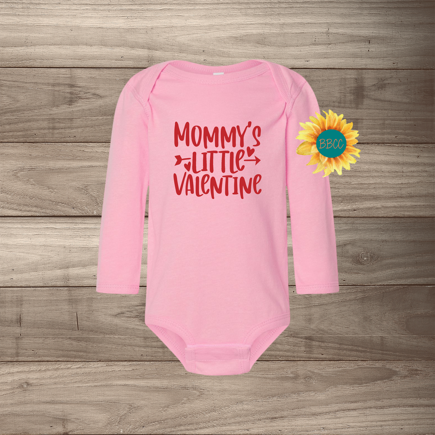 Mommy's Little Valentine Long Sleeve Jumpsuit