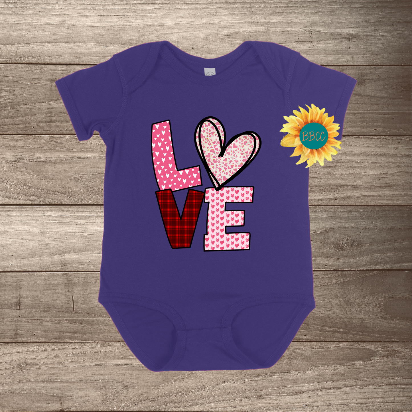 Love Short Sleeve Romper