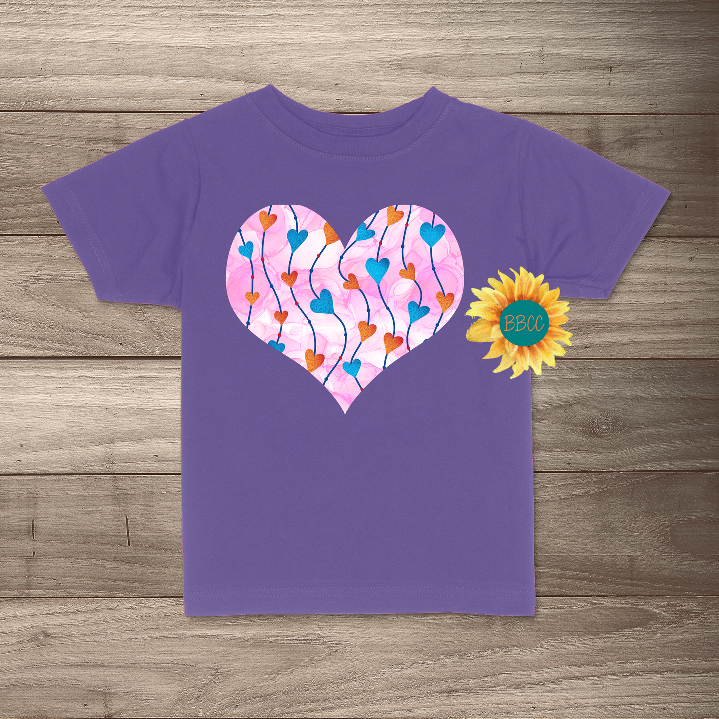 Red & Blue Hearts T-Shirt