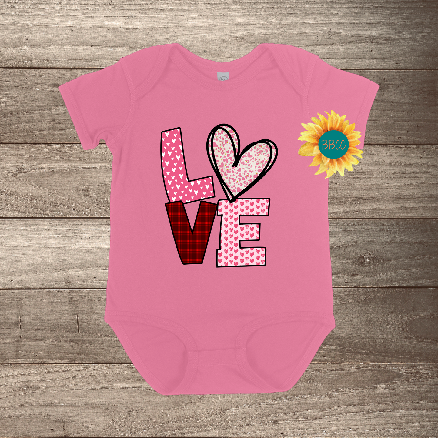 Love Short Sleeve Romper