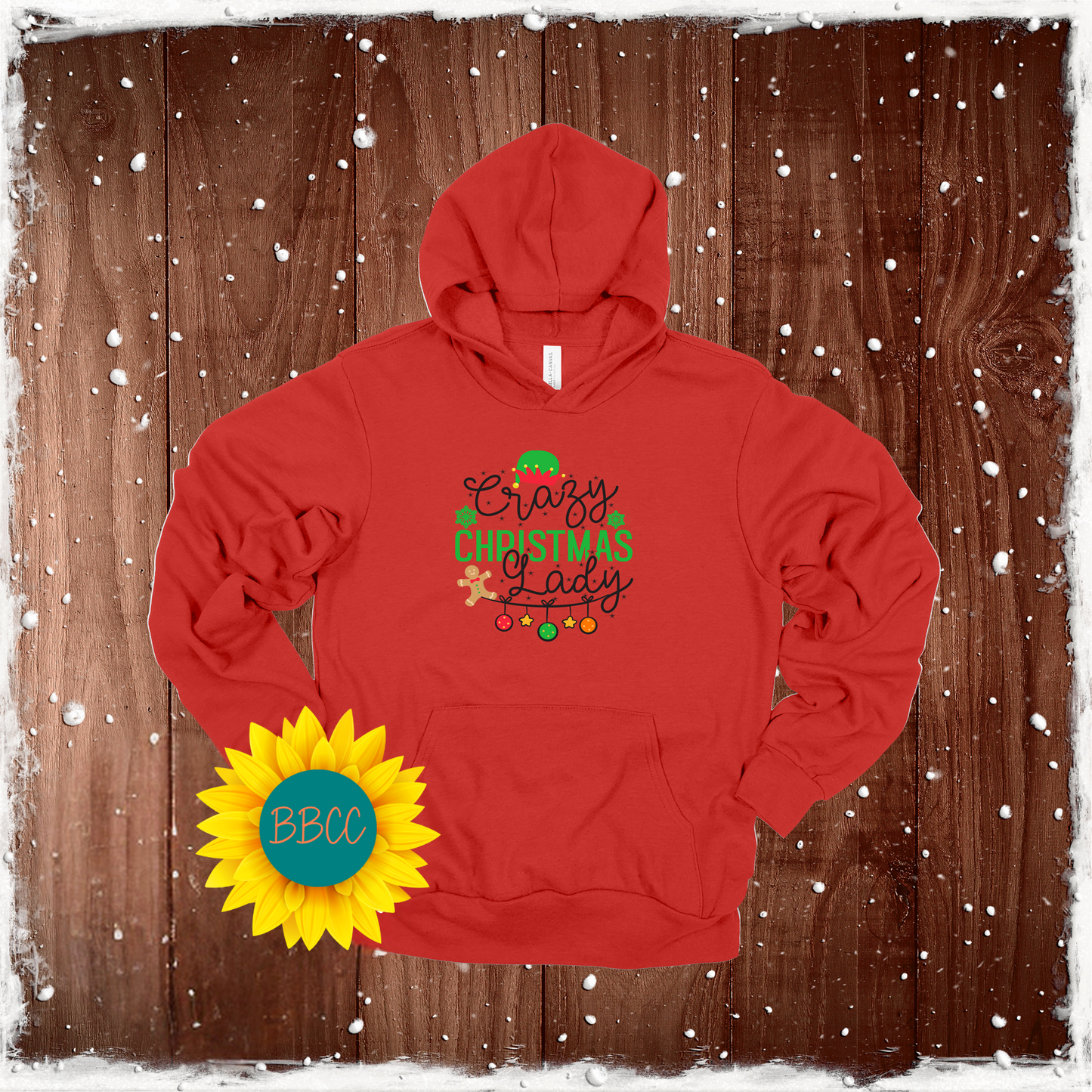 Crazy Christmas Lady Hoodie
