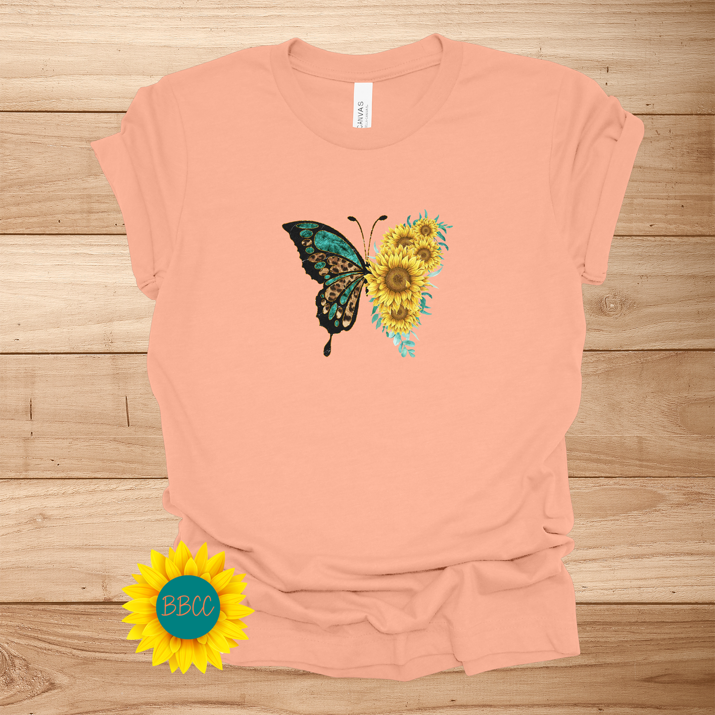 Sunflowers Butterfly T-Shirt