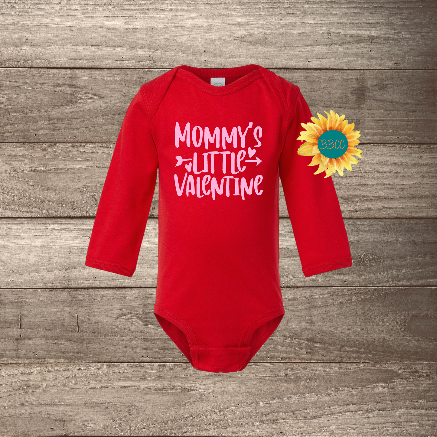 Mommy's Little Valentine Long Sleeve Jumpsuit