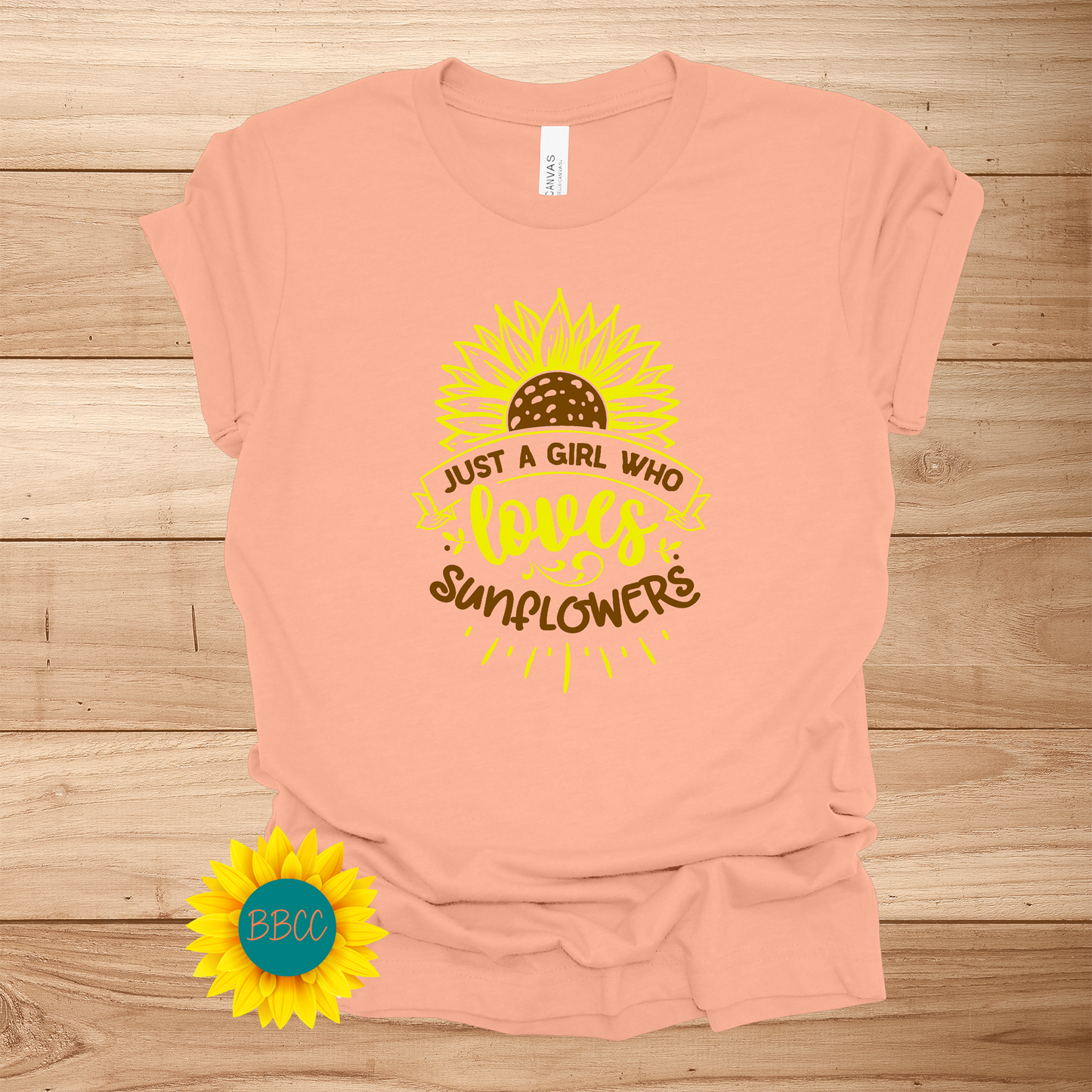 Sunflower Loving Girl T-Shirt