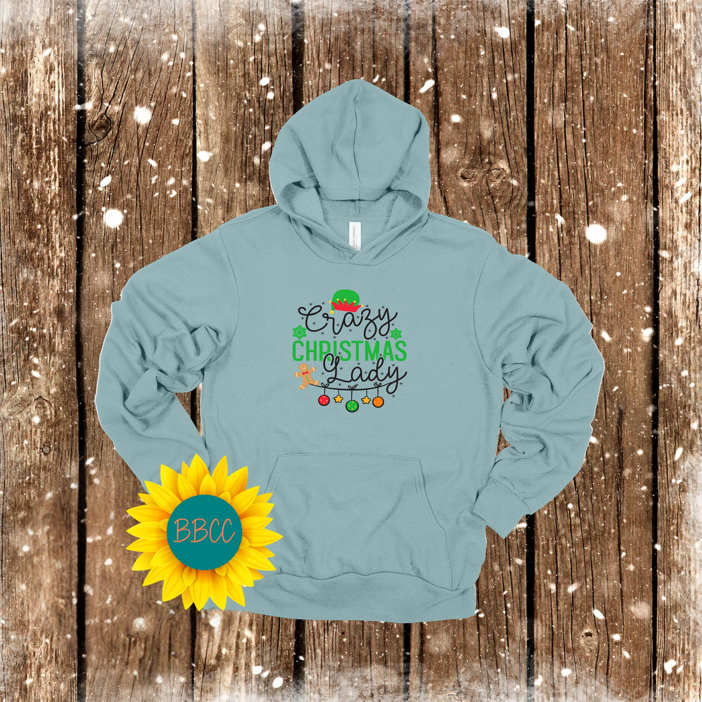 Crazy Christmas Lady Hoodie