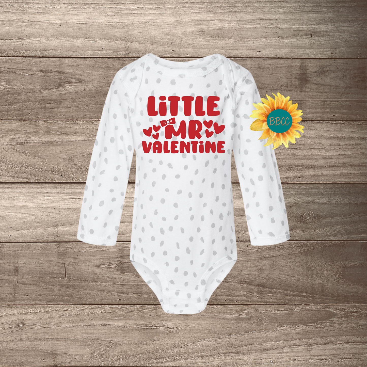 Little Mr Valentine Long Sleeve Jumpsuit