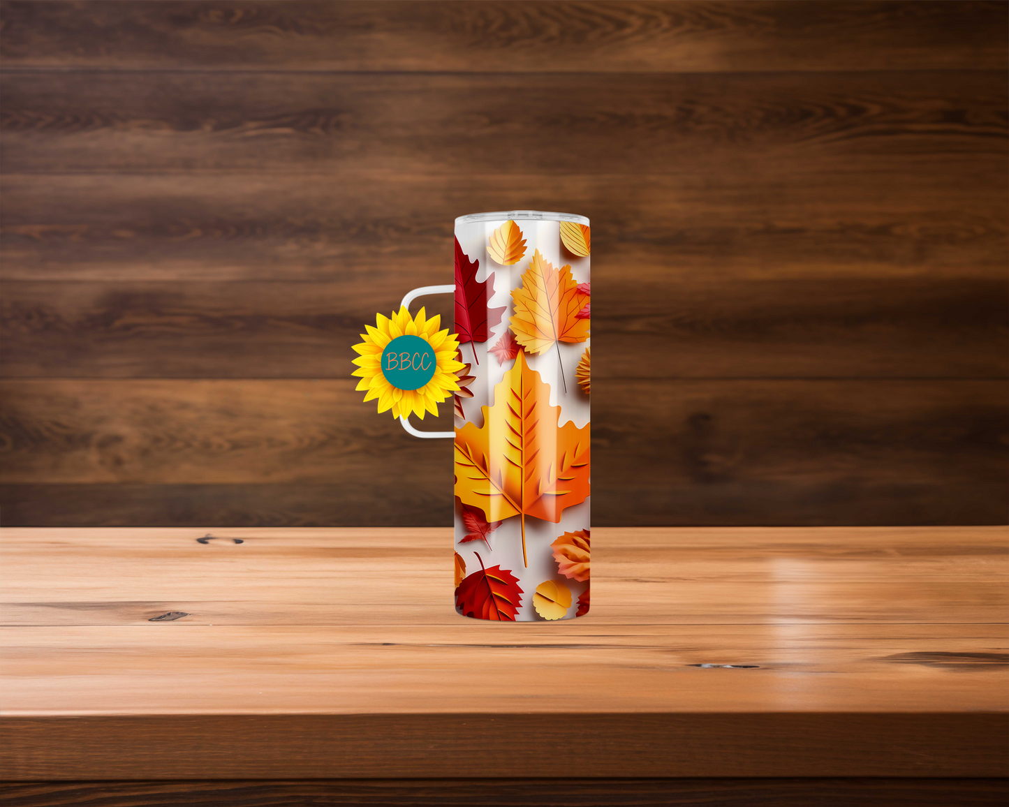 3D Leaves Tumbler