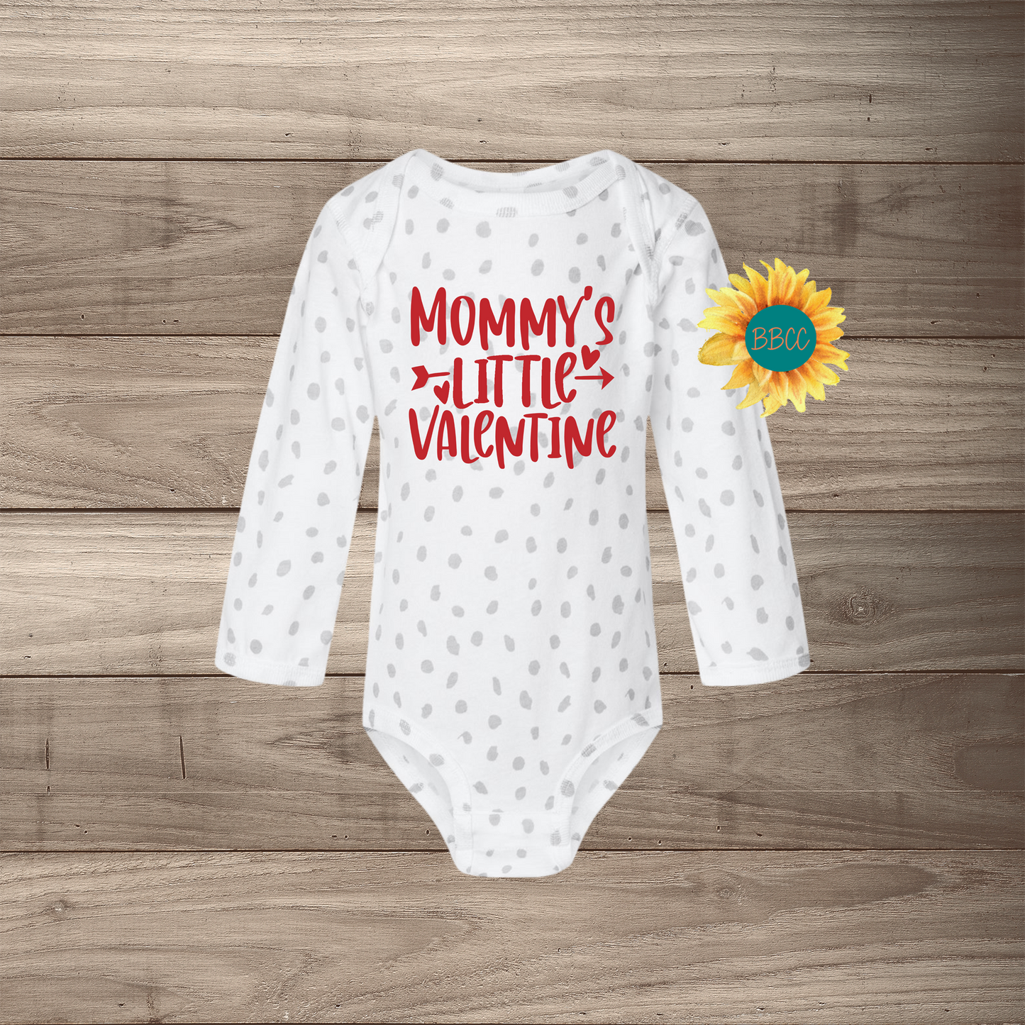 Mommy's Little Valentine Long Sleeve Jumpsuit