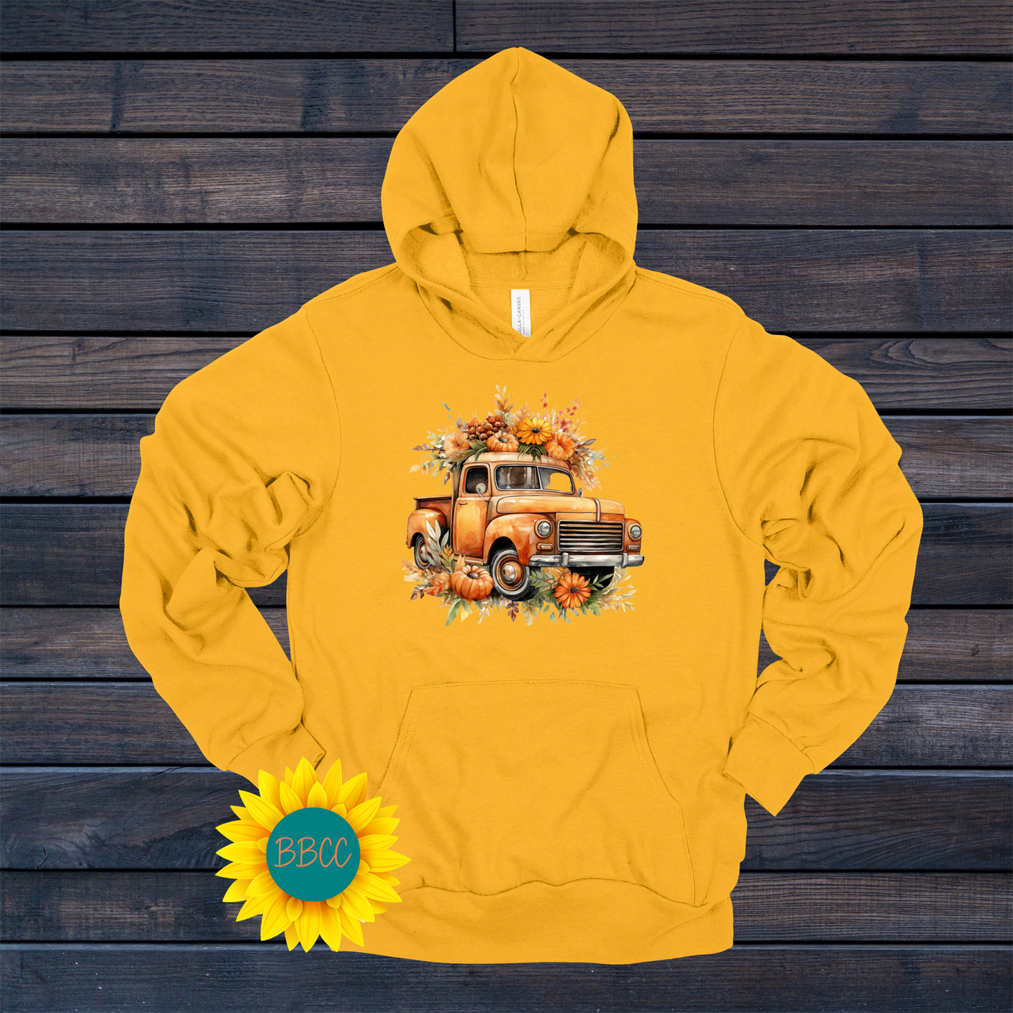 Sunflower Truck Hoodie