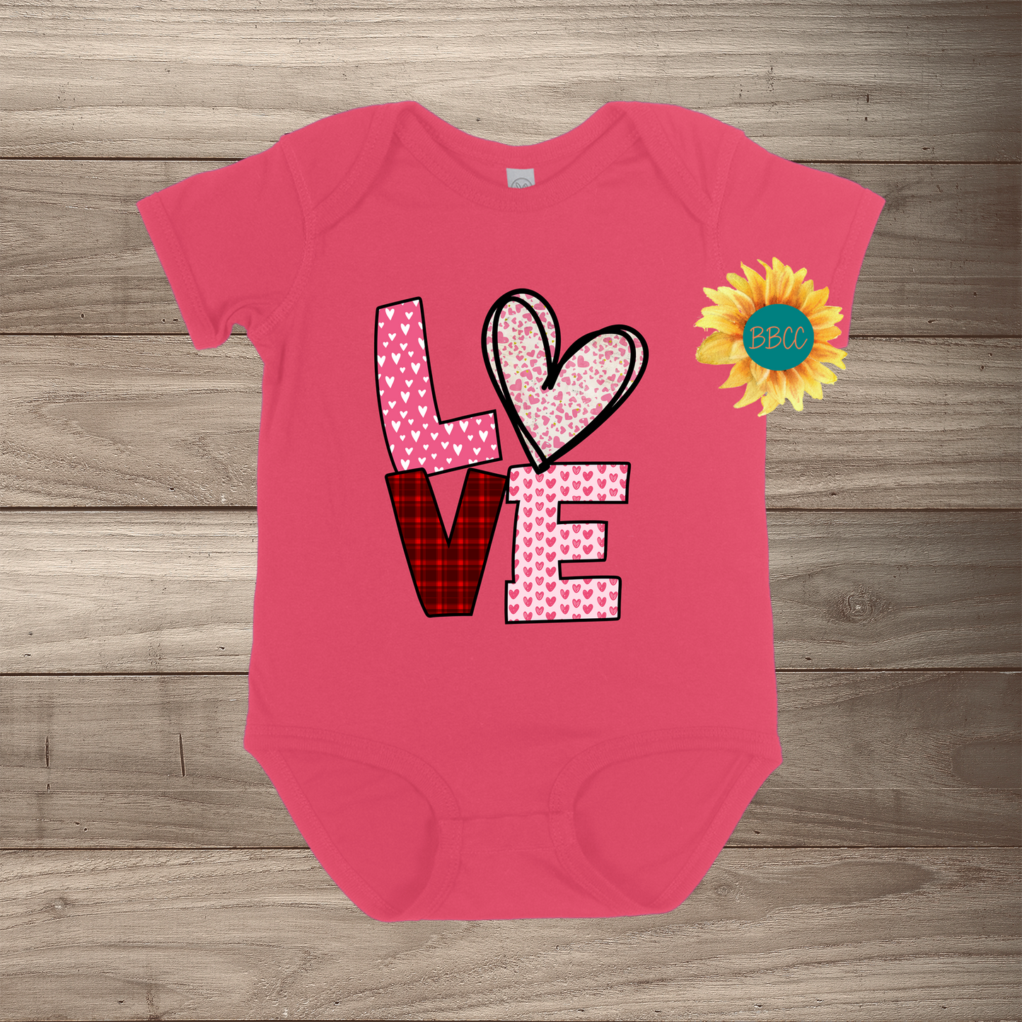 Love Short Sleeve Romper