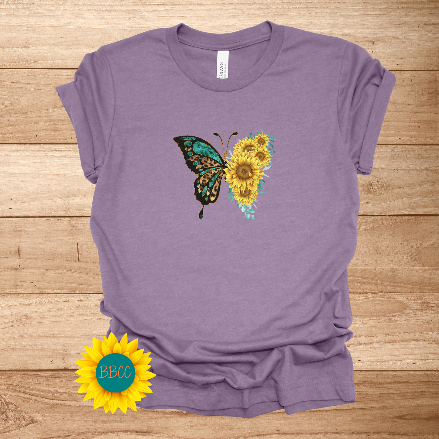 Sunflowers Butterfly T-Shirt