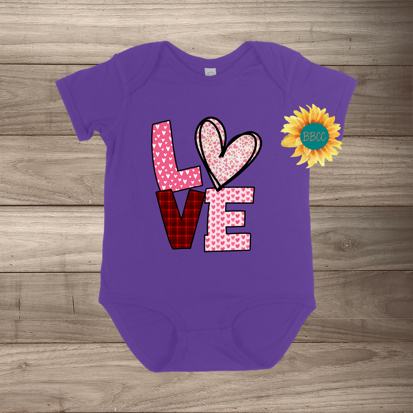 Love Short Sleeve Romper