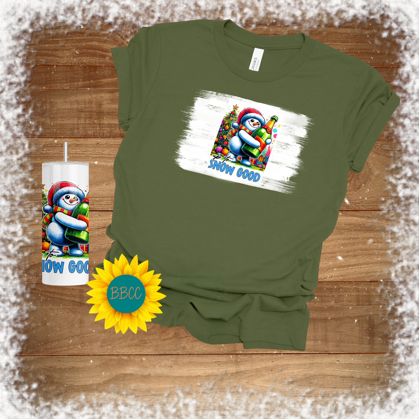 Snow Good Tumbler & T - Shirt Bundle
