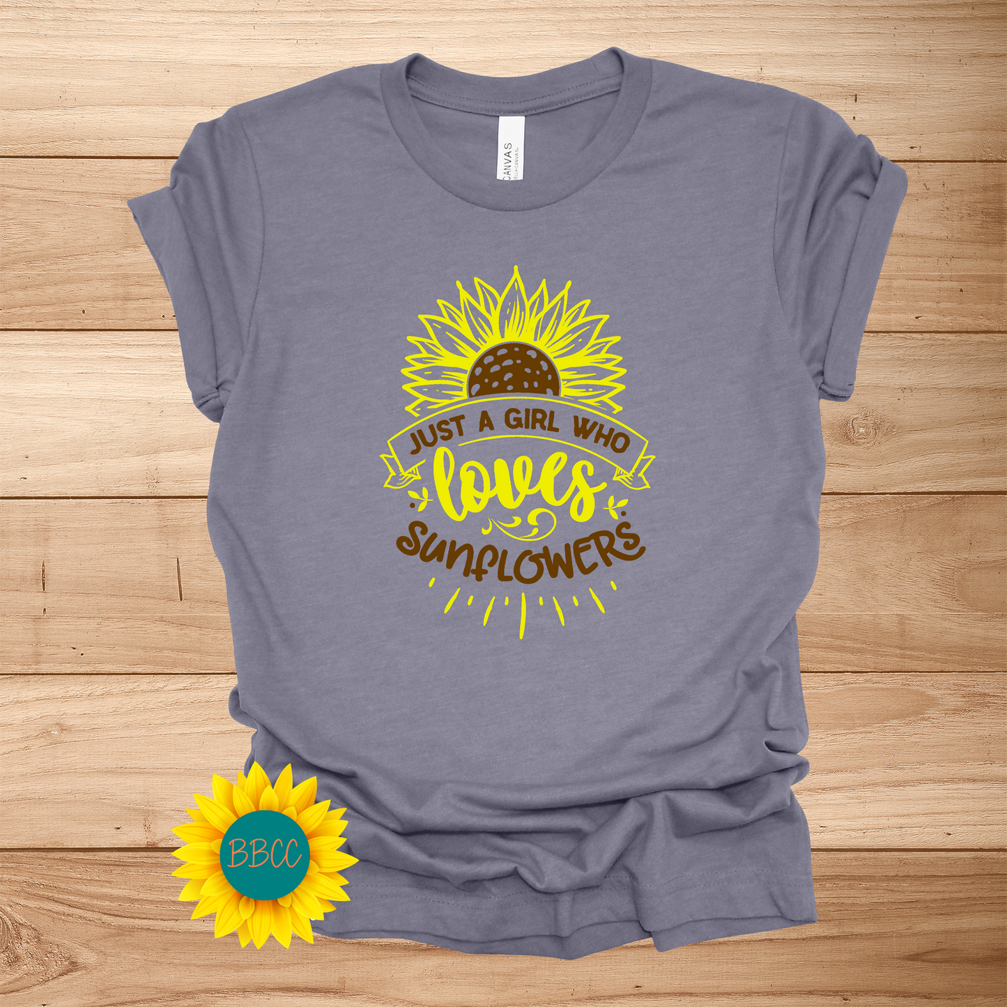 Sunflower Loving Girl T-Shirt