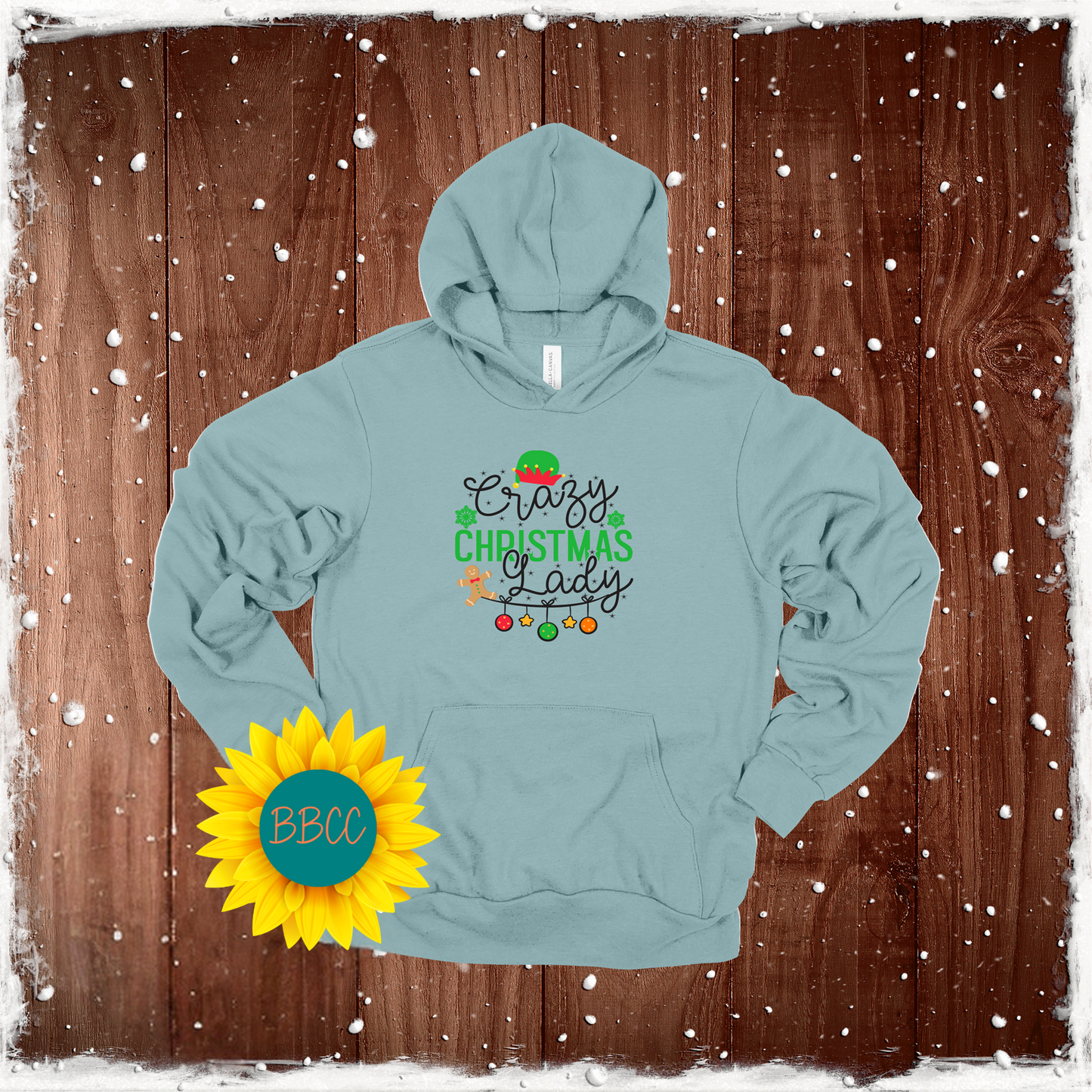 Crazy Christmas Lady Hoodie