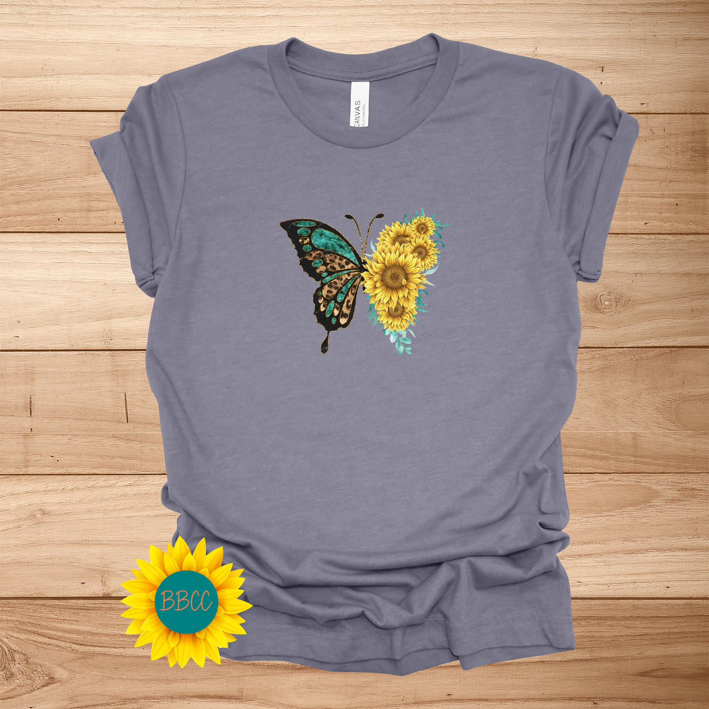 Sunflowers Butterfly T-Shirt