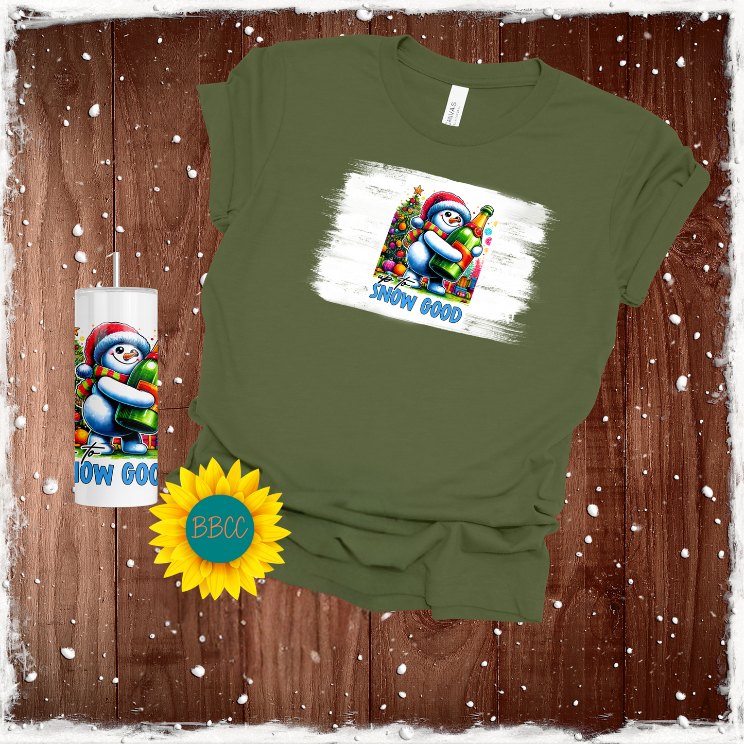 Snow Good Tumbler & T - Shirt Bundle