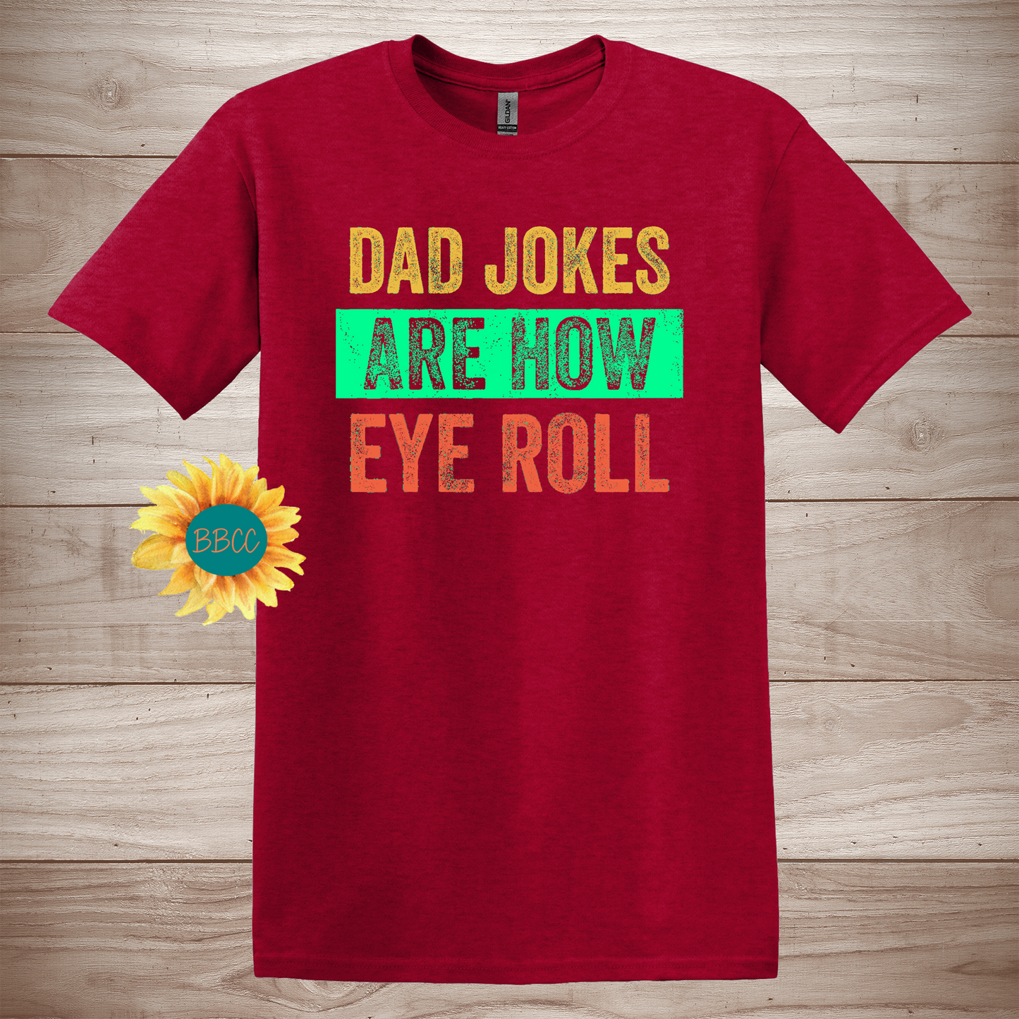 Eye Roll Dad Jokes Funny Father T-Shirt
