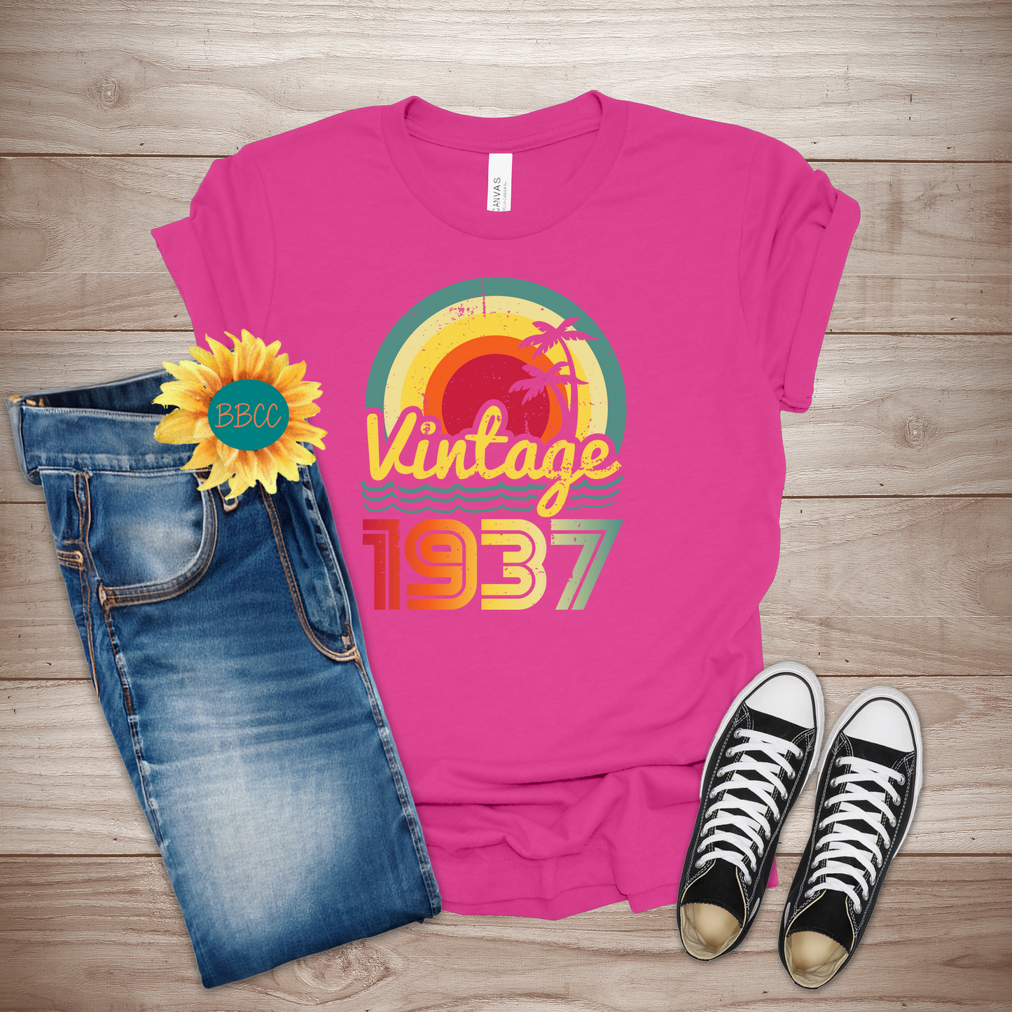 Vintage 1937 Adult T-Shirt