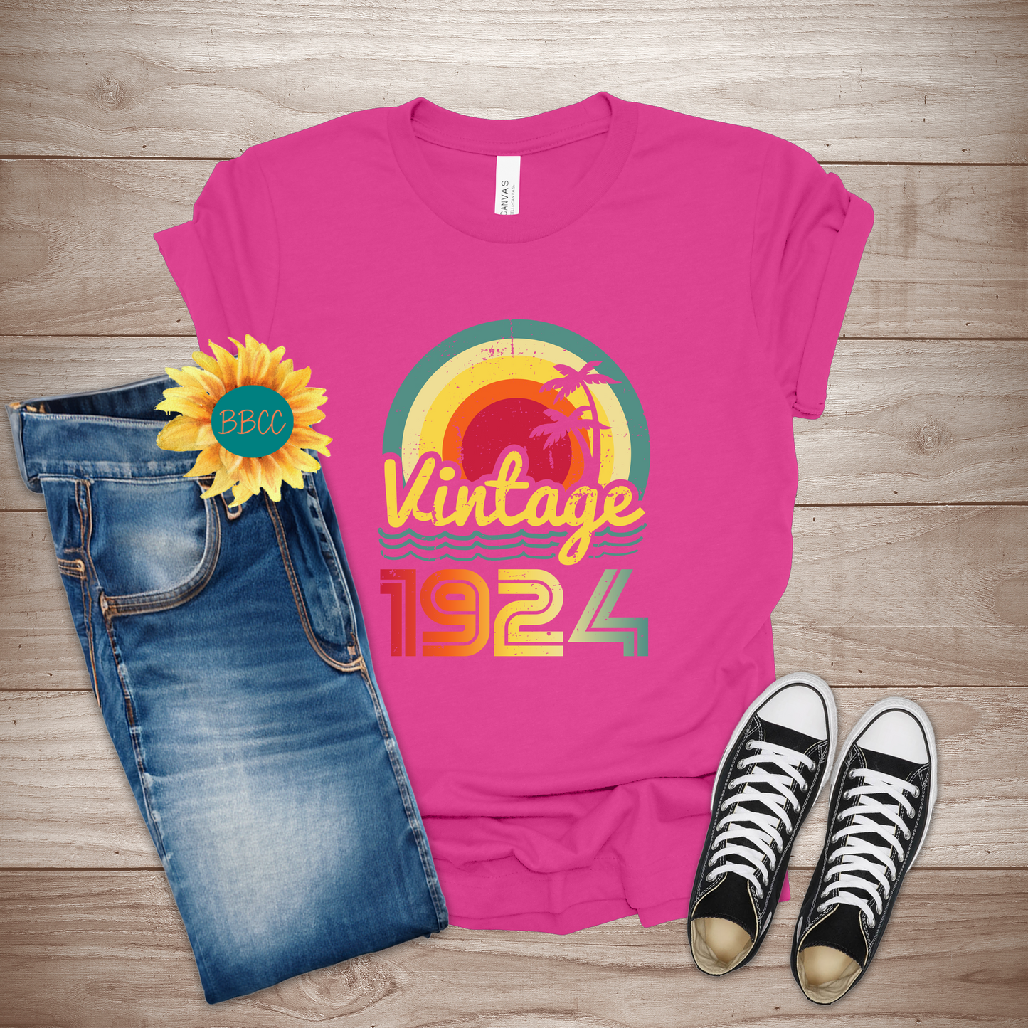 Vintage 1924 Adult T-Shirt