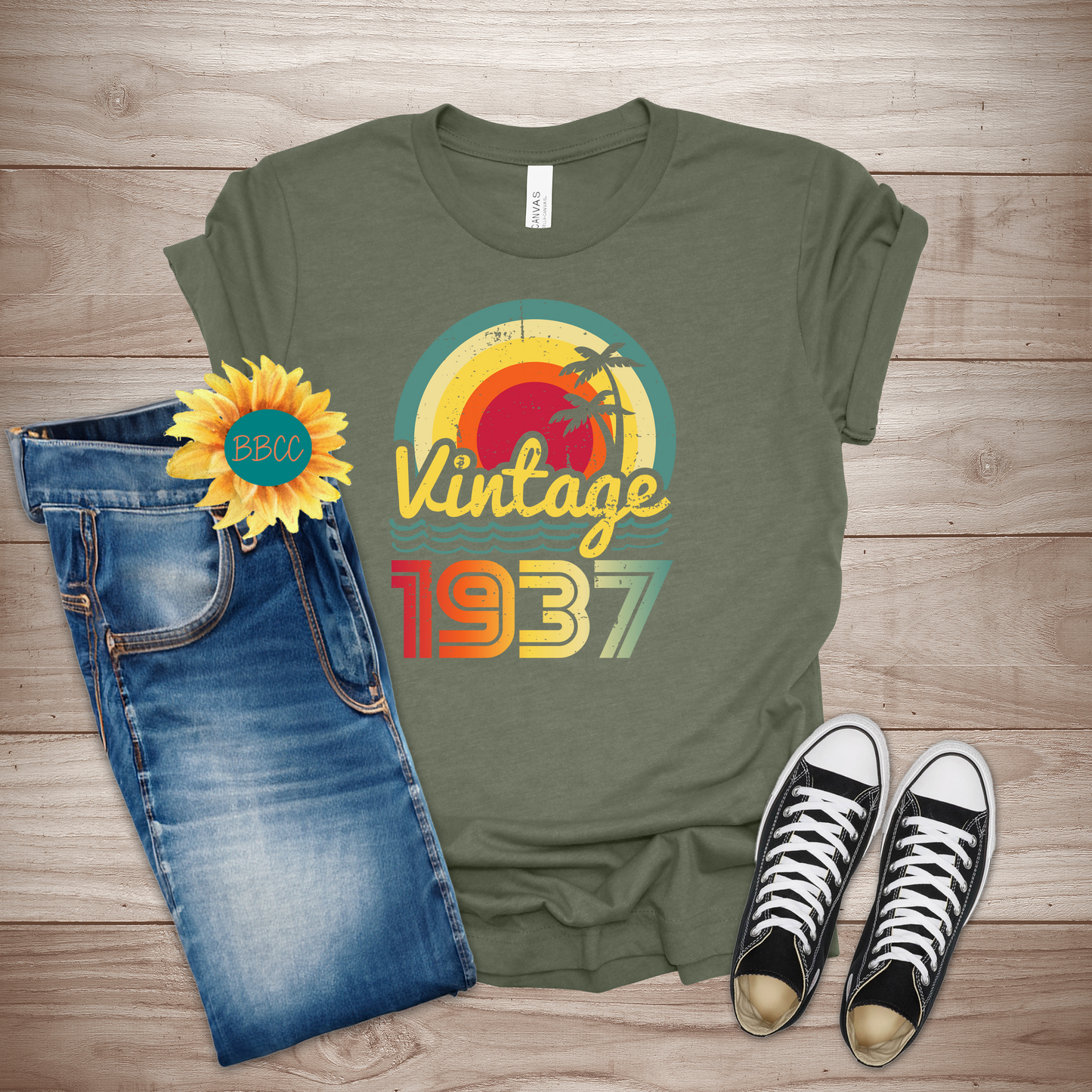 Vintage 1937 Adult T-Shirt