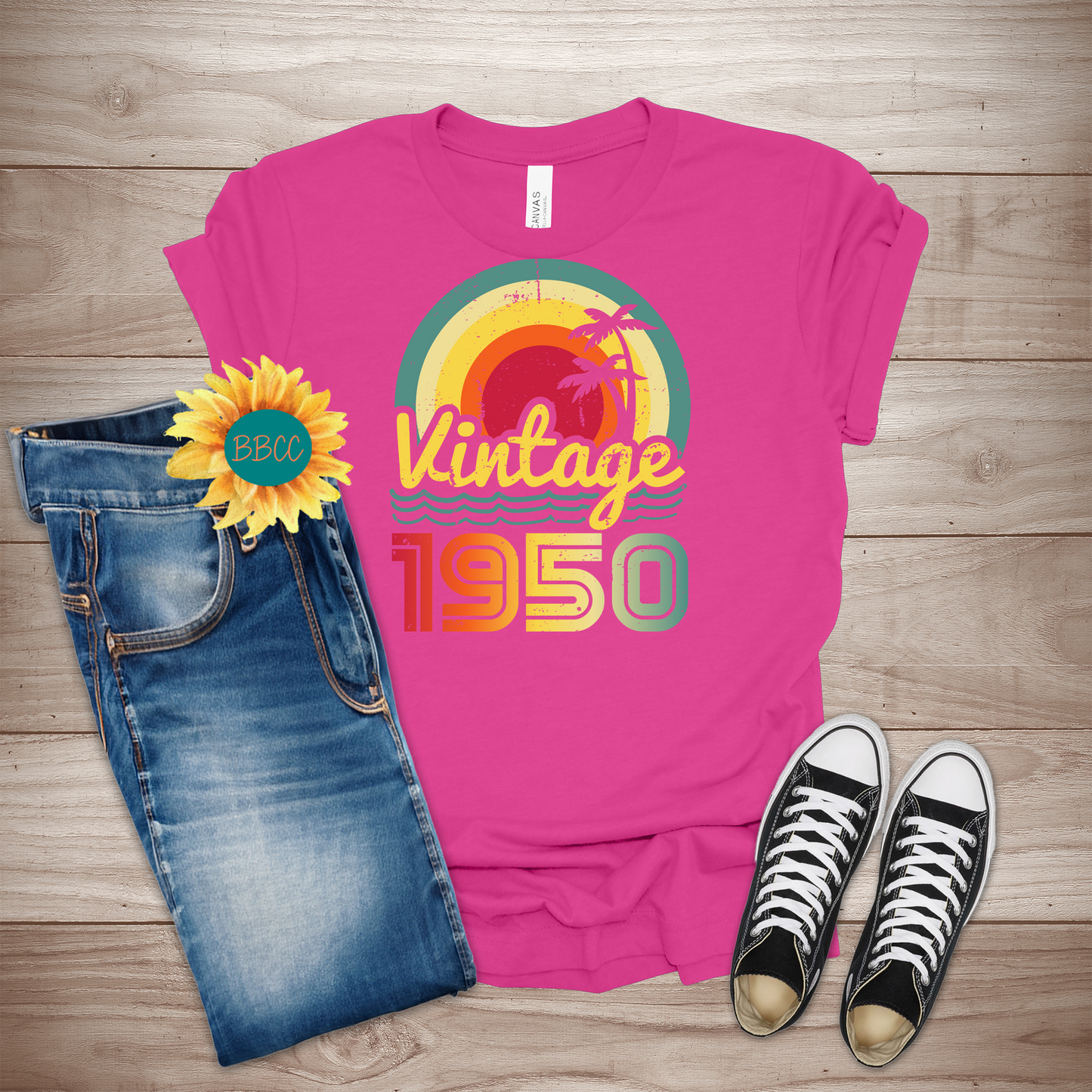 Vintage 1950 Adult T-Shirt