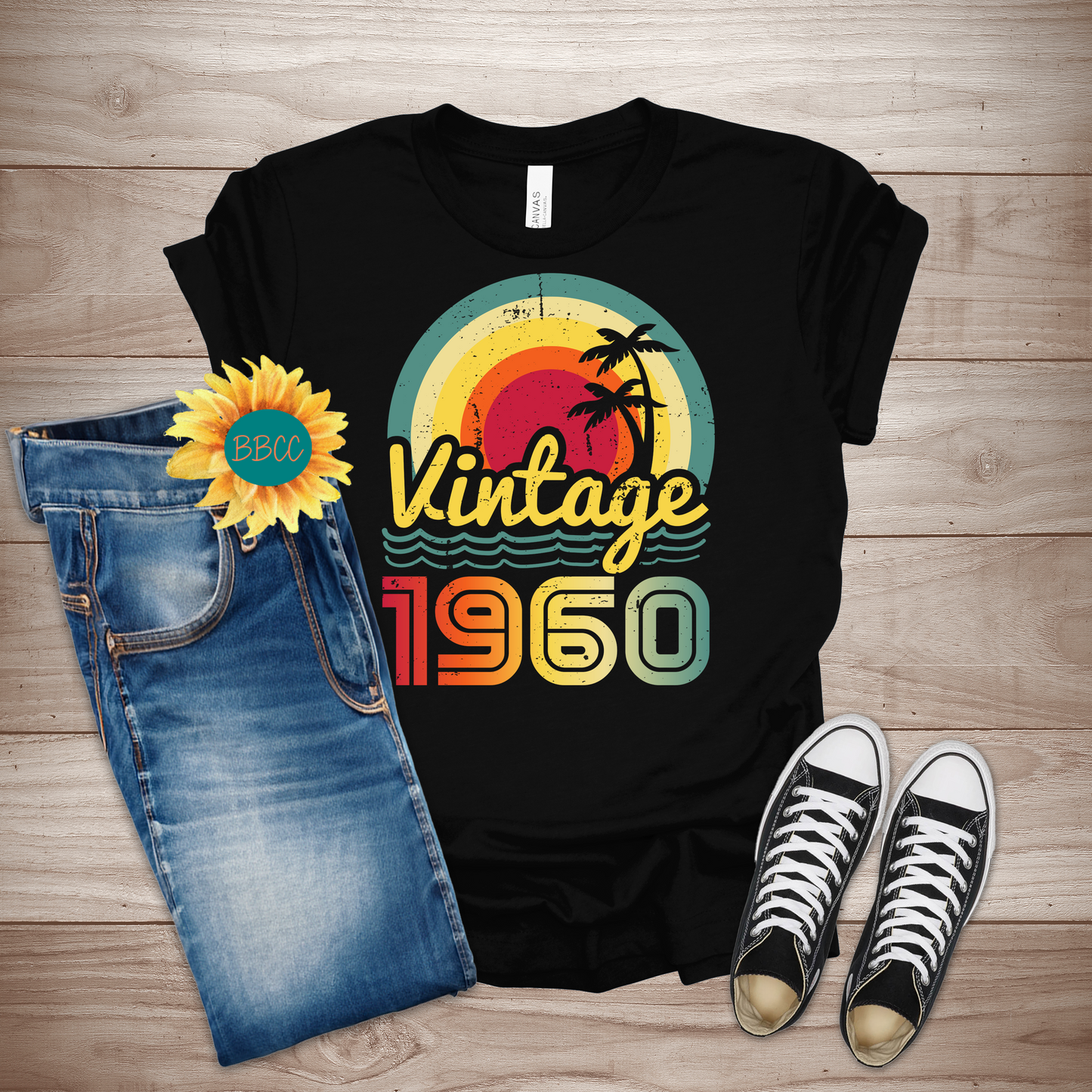 Vintage 1960 Adult T-Shirt