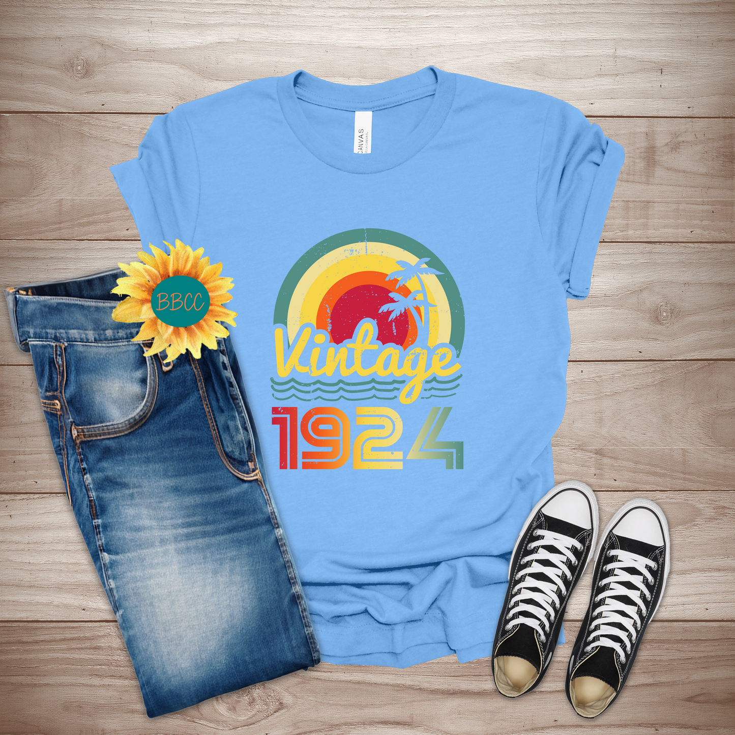 Vintage 1924 Adult T-Shirt