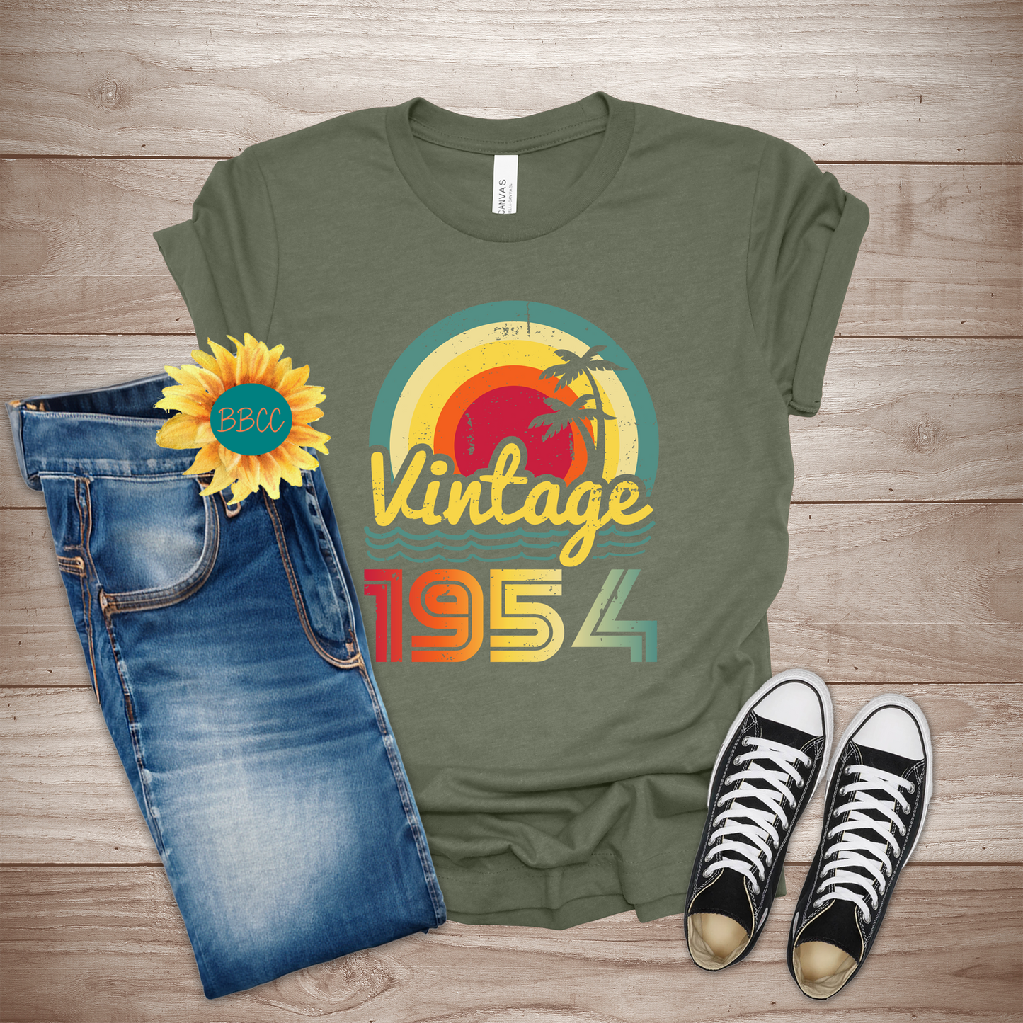 Vintage 1954 Adult T-Shirt