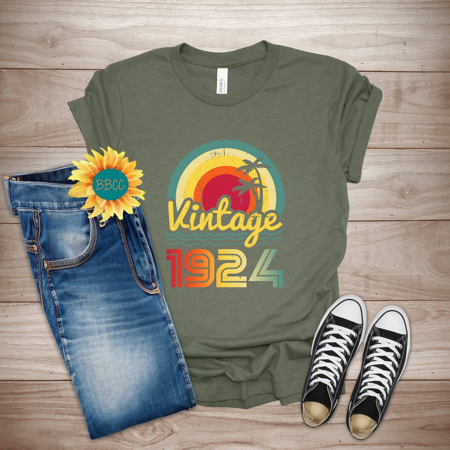 Vintage 1924 Adult T-Shirt