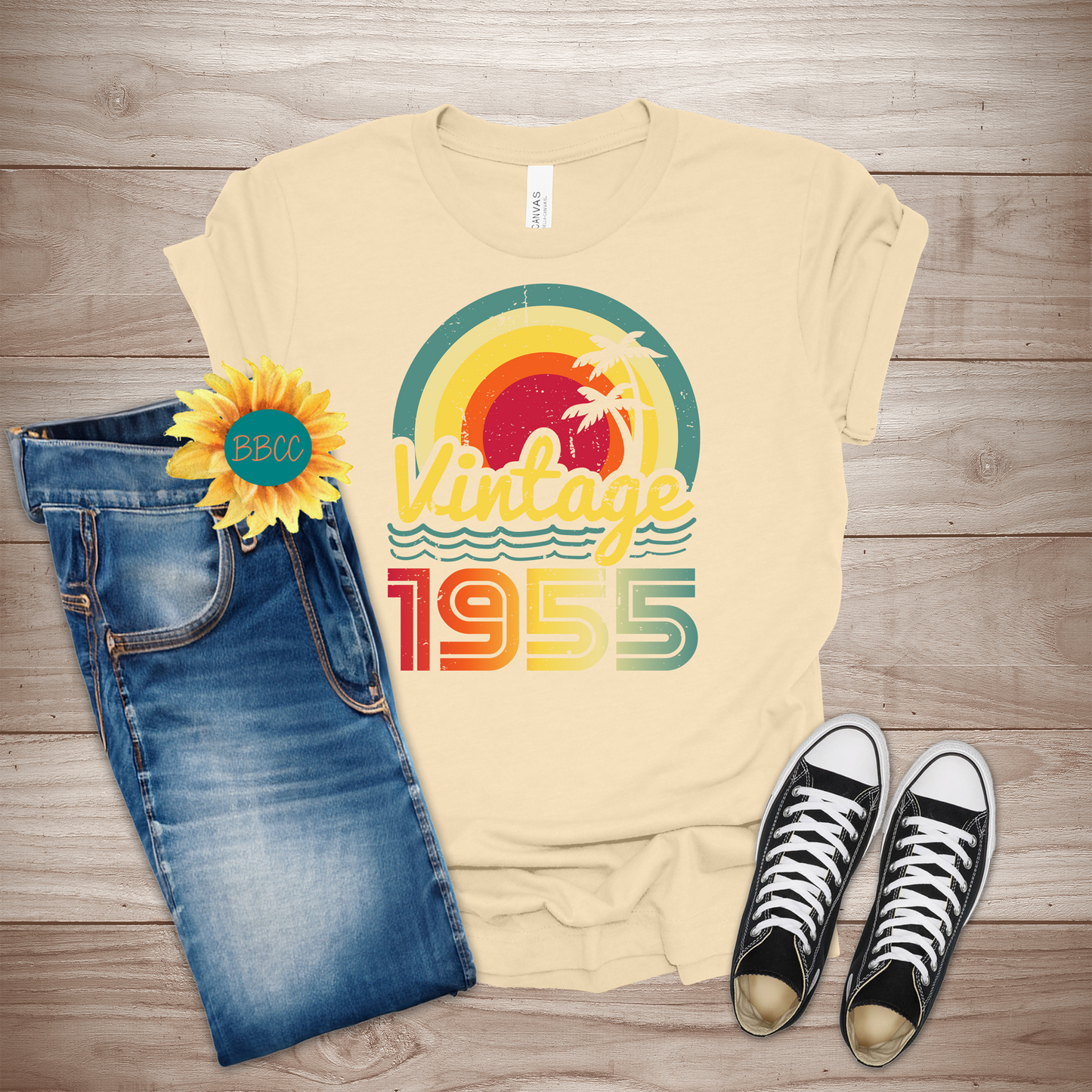 Vintage 1955 Adult T-Shirt