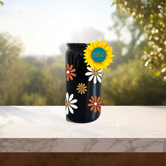 Daisies 16oz Stainless Steel or Plastic Tumbler