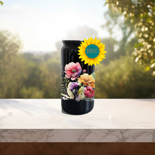 Floral Bouquet 16oz Stainless Steel or Plastic Tumbler