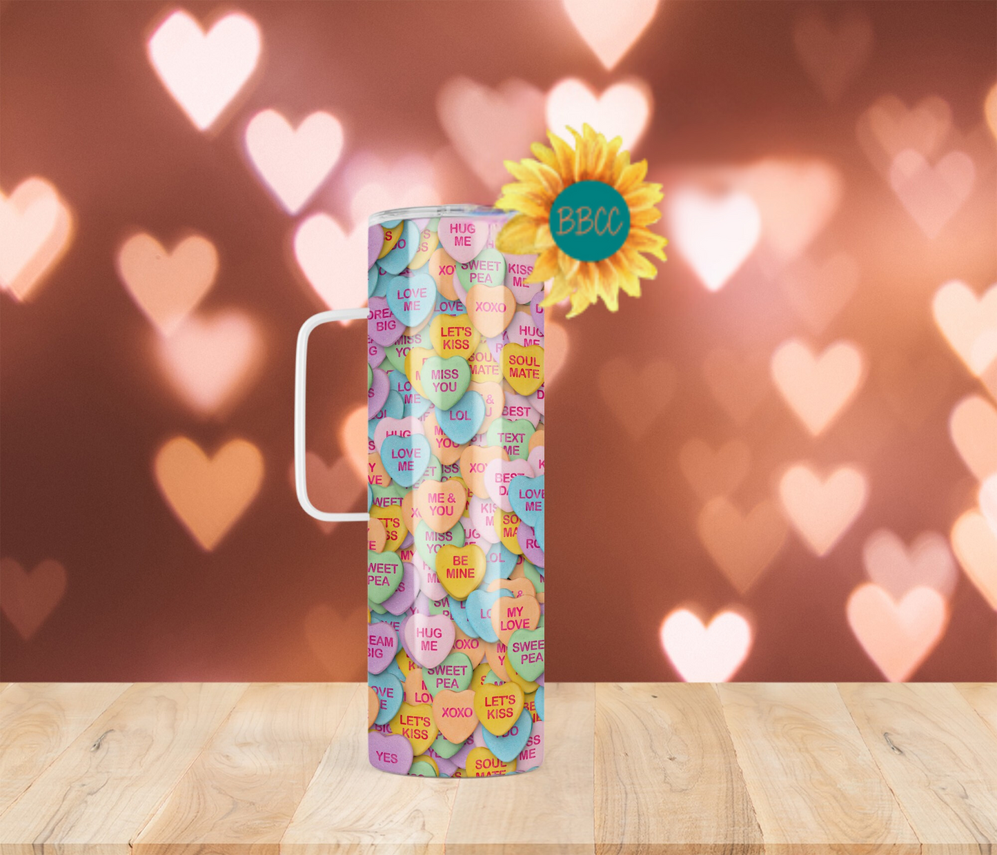 Candy Hearts Tumbler