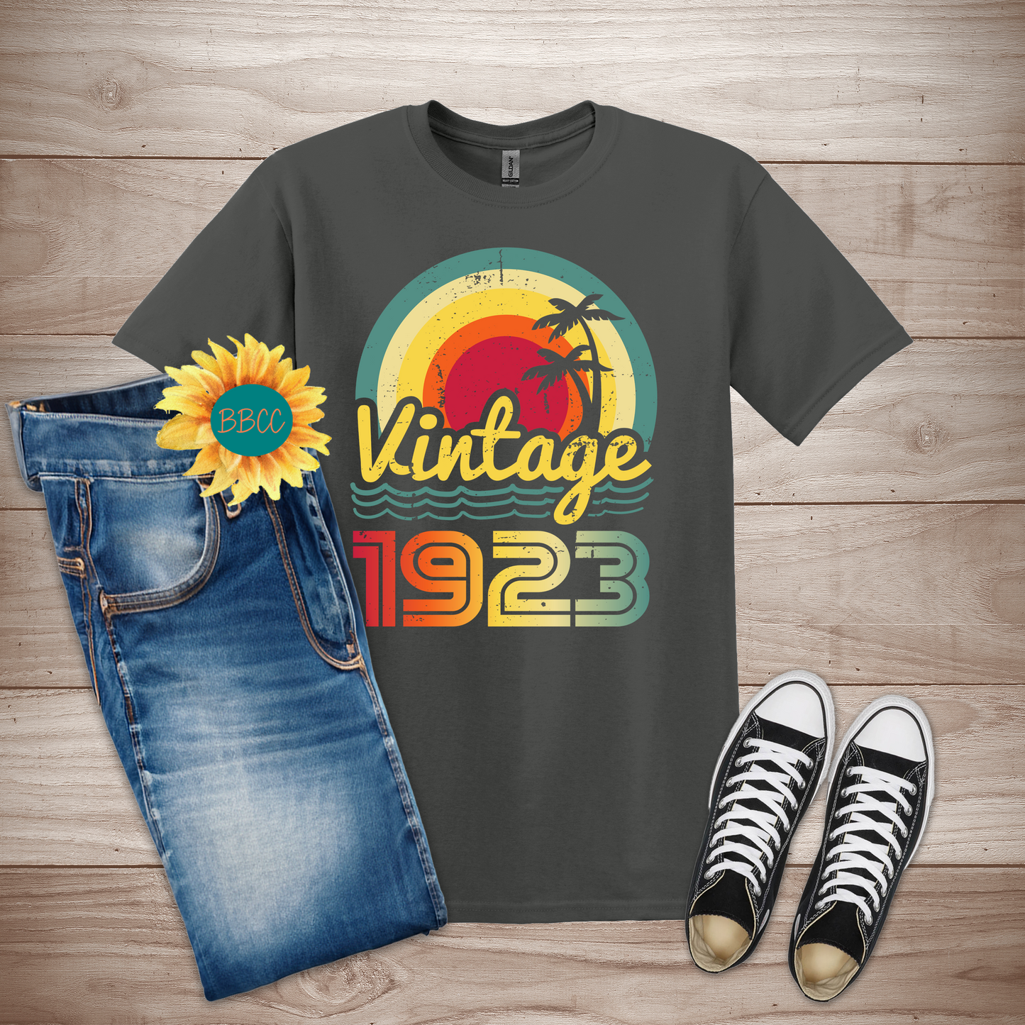 Vintage 1923 Adult T-Shirt