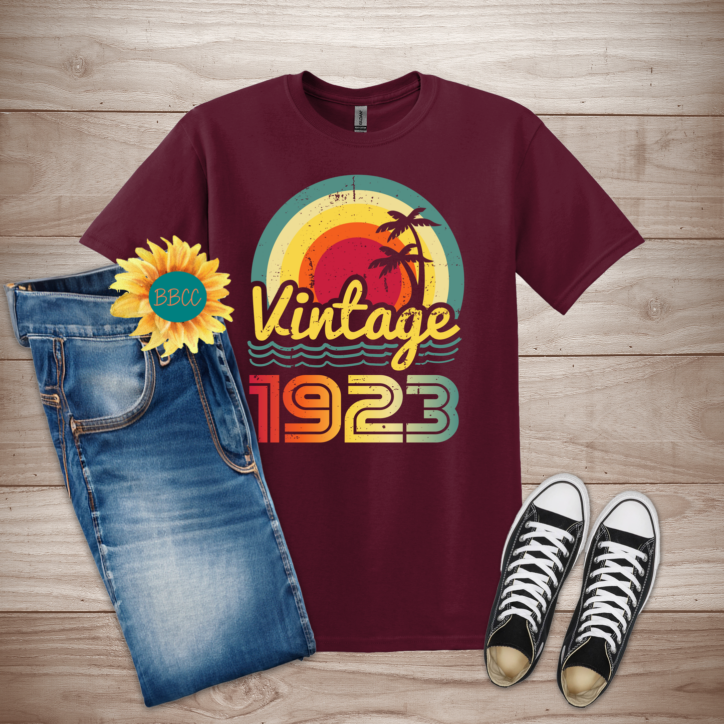 Vintage 1923 Adult T-Shirt