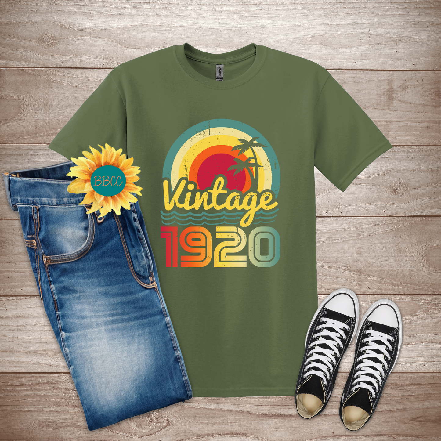 Vintage 1920 Adult T-Shirt