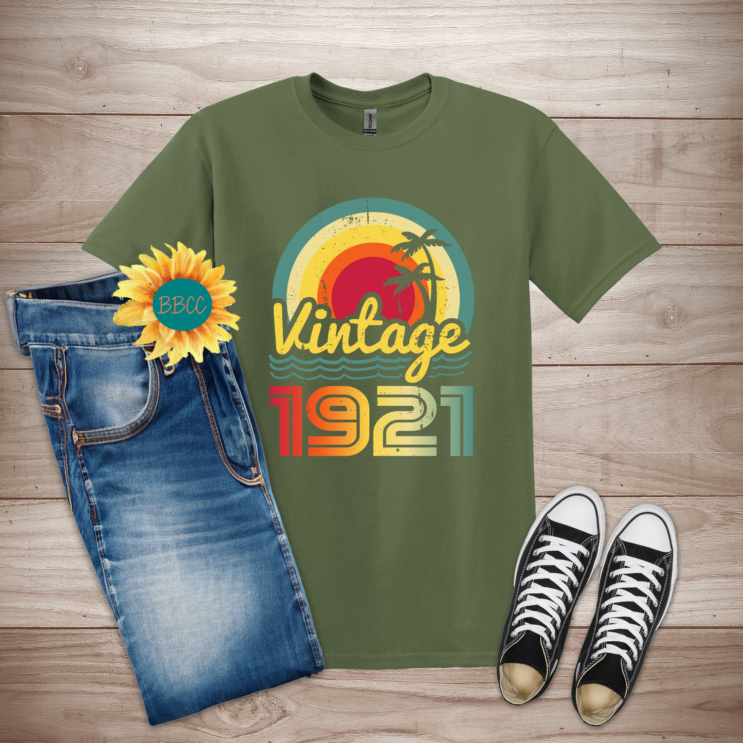 Vintage 1921 Adult T-Shirt