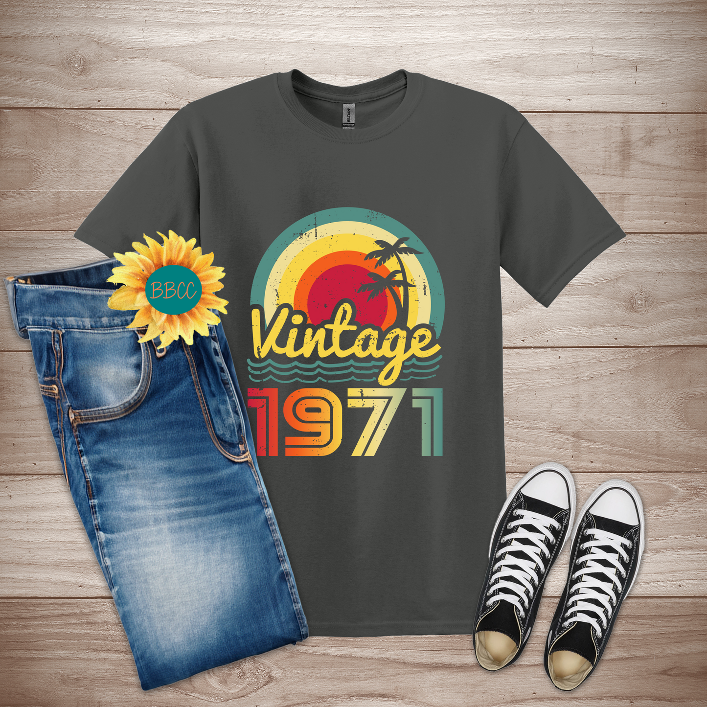 Vintage 1971 Adult T-Shirt