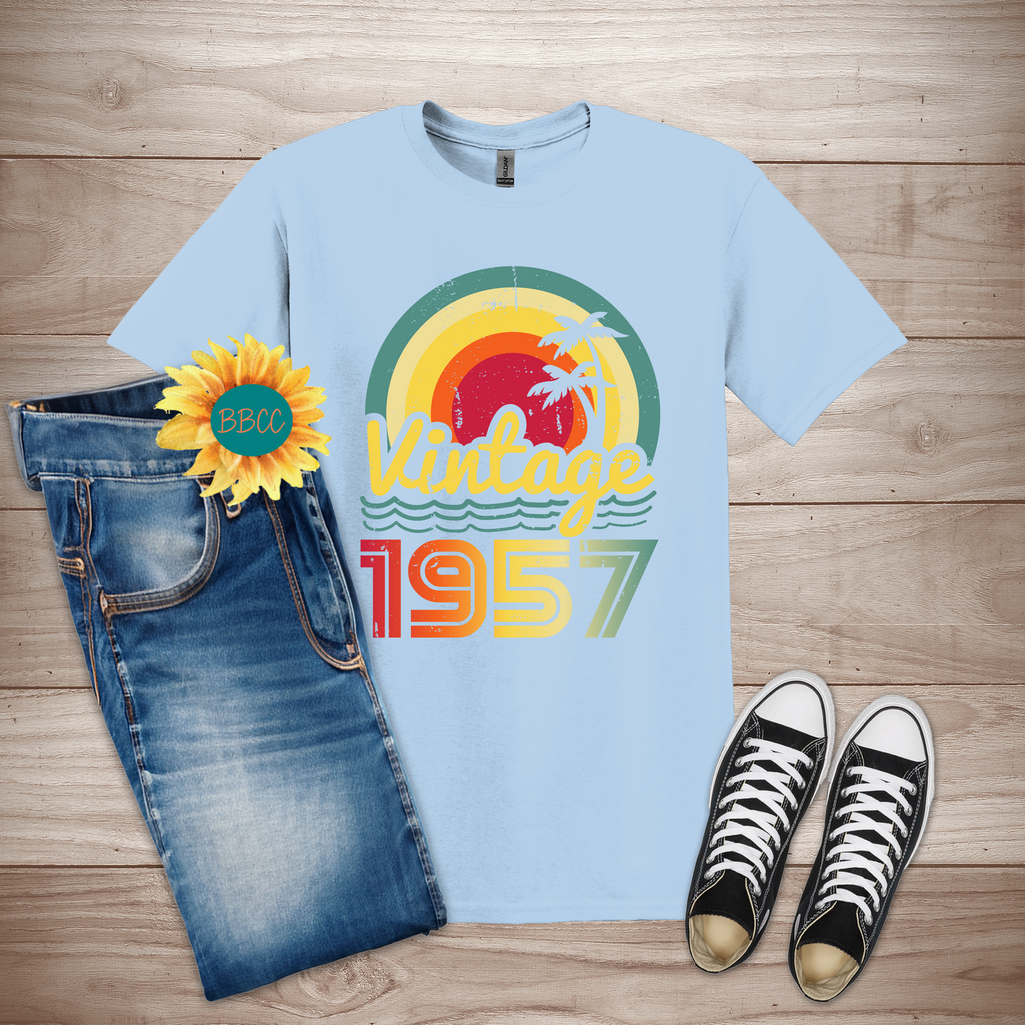 Vintage 1957 Adult T-Shirt