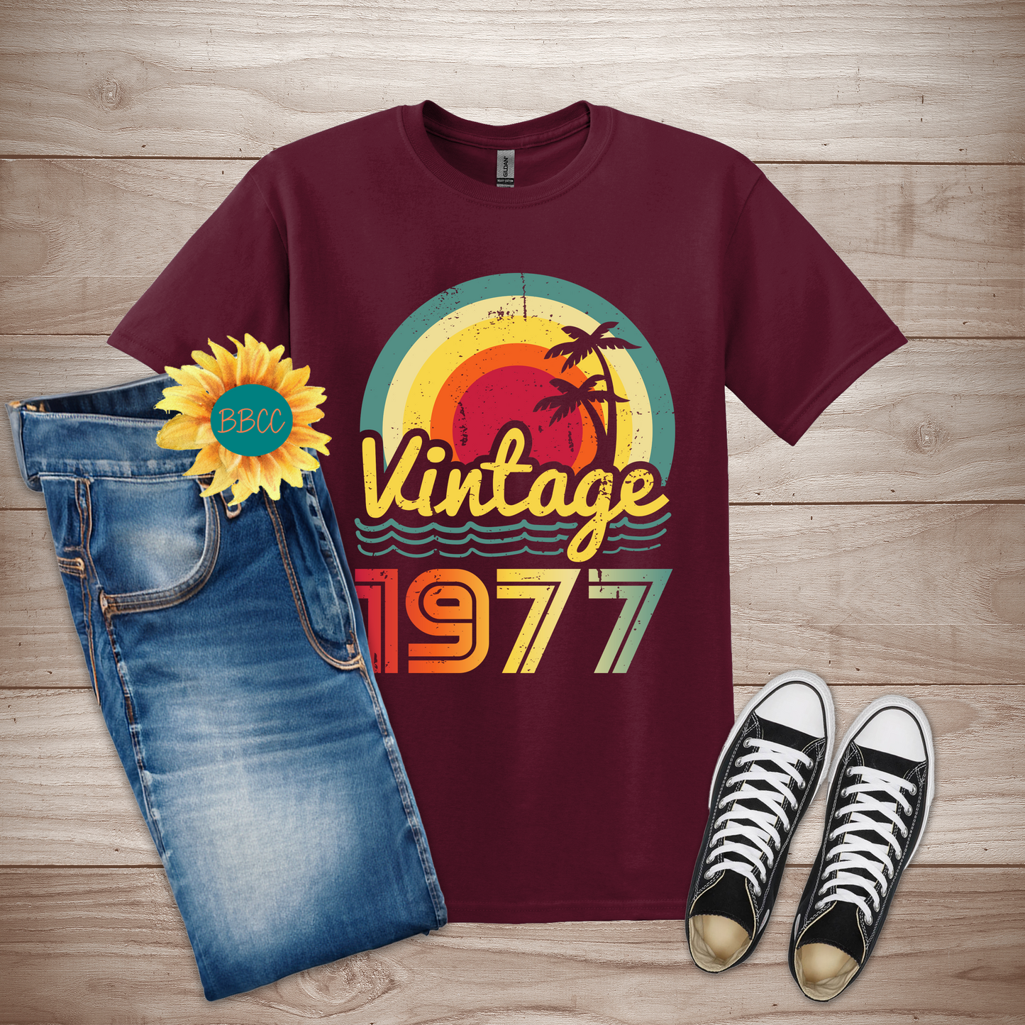 Vintage 1977 Adult T-Shirt
