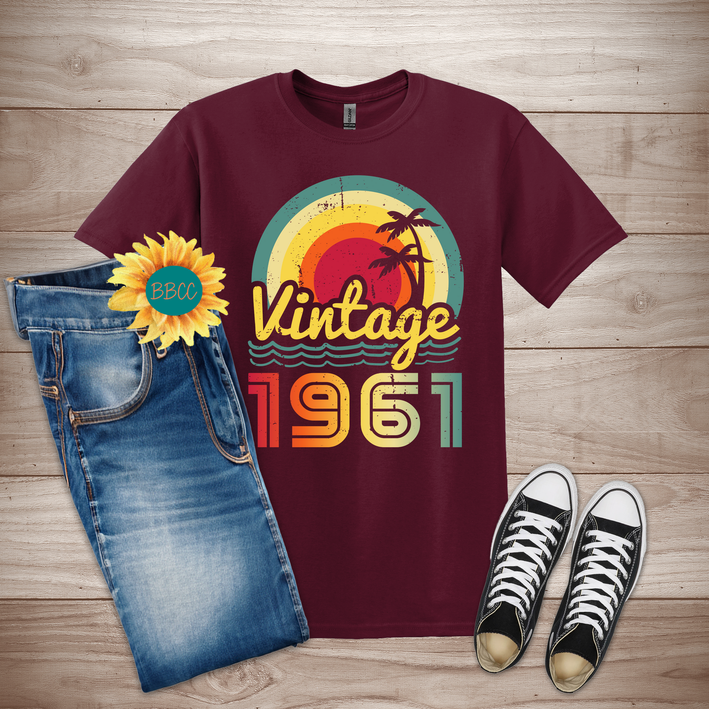 Vintage 1961 Adult T-Shirt