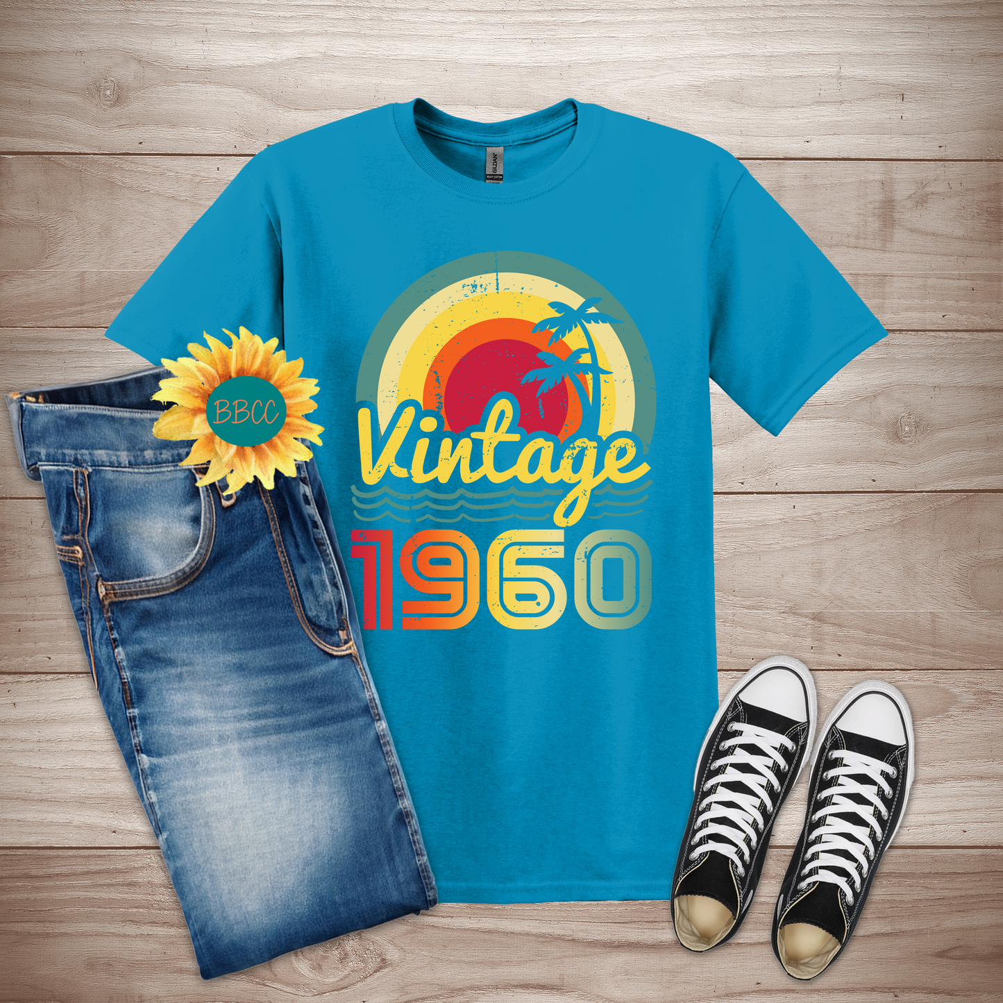 Vintage 1960 Adult T-Shirt