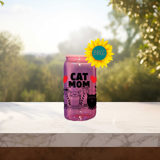 Pet Mom 16oz Stainless Steel or Plastic Tumbler