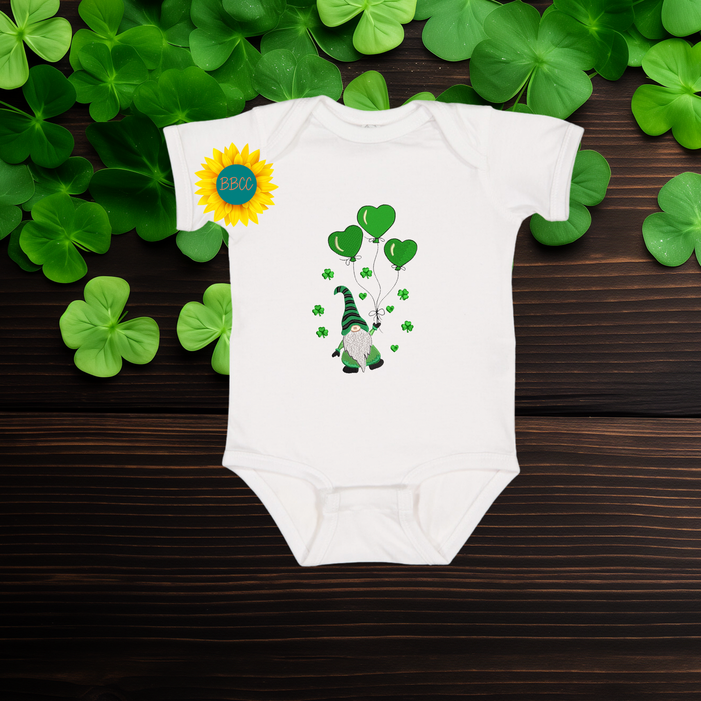 Baby St. Patrick’s Day Gnome Baby Romper