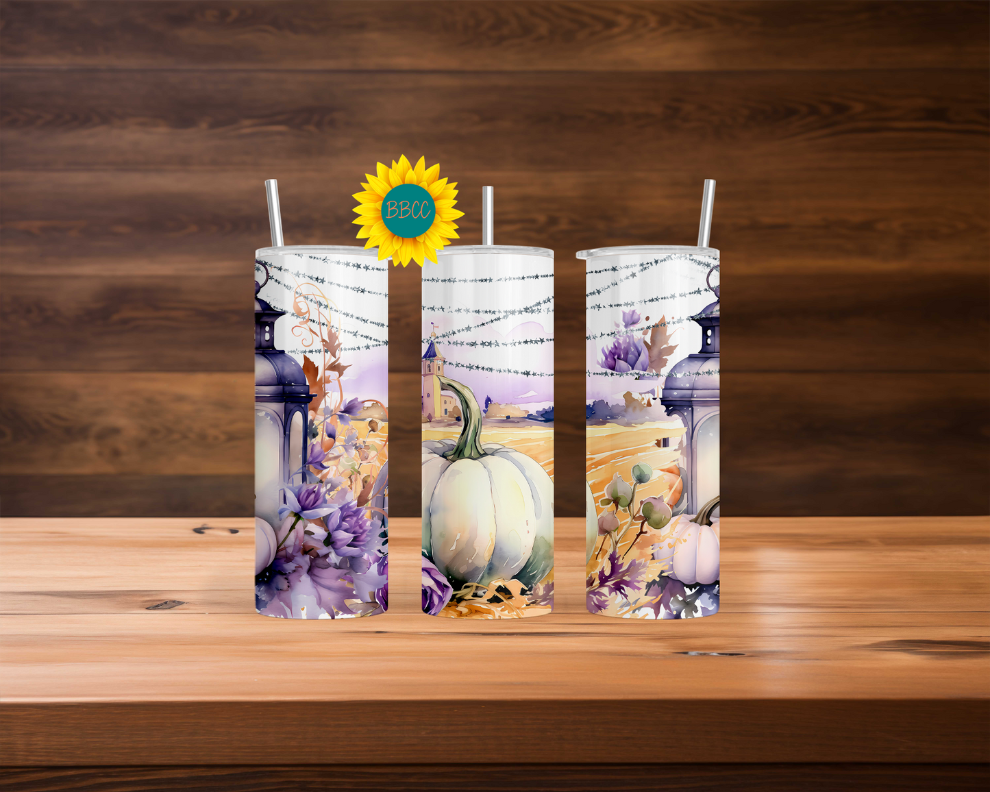 Purple Pumpkins Tumbler