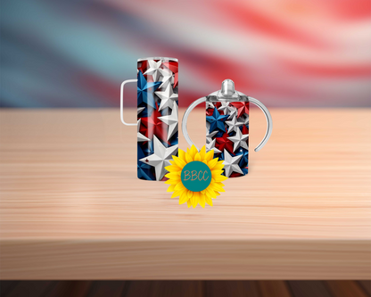 3D Stars Tumbler