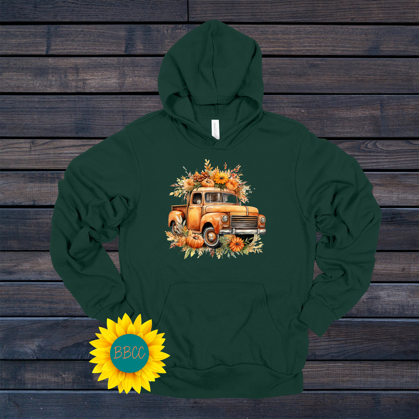 Sunflower Truck Hoodie