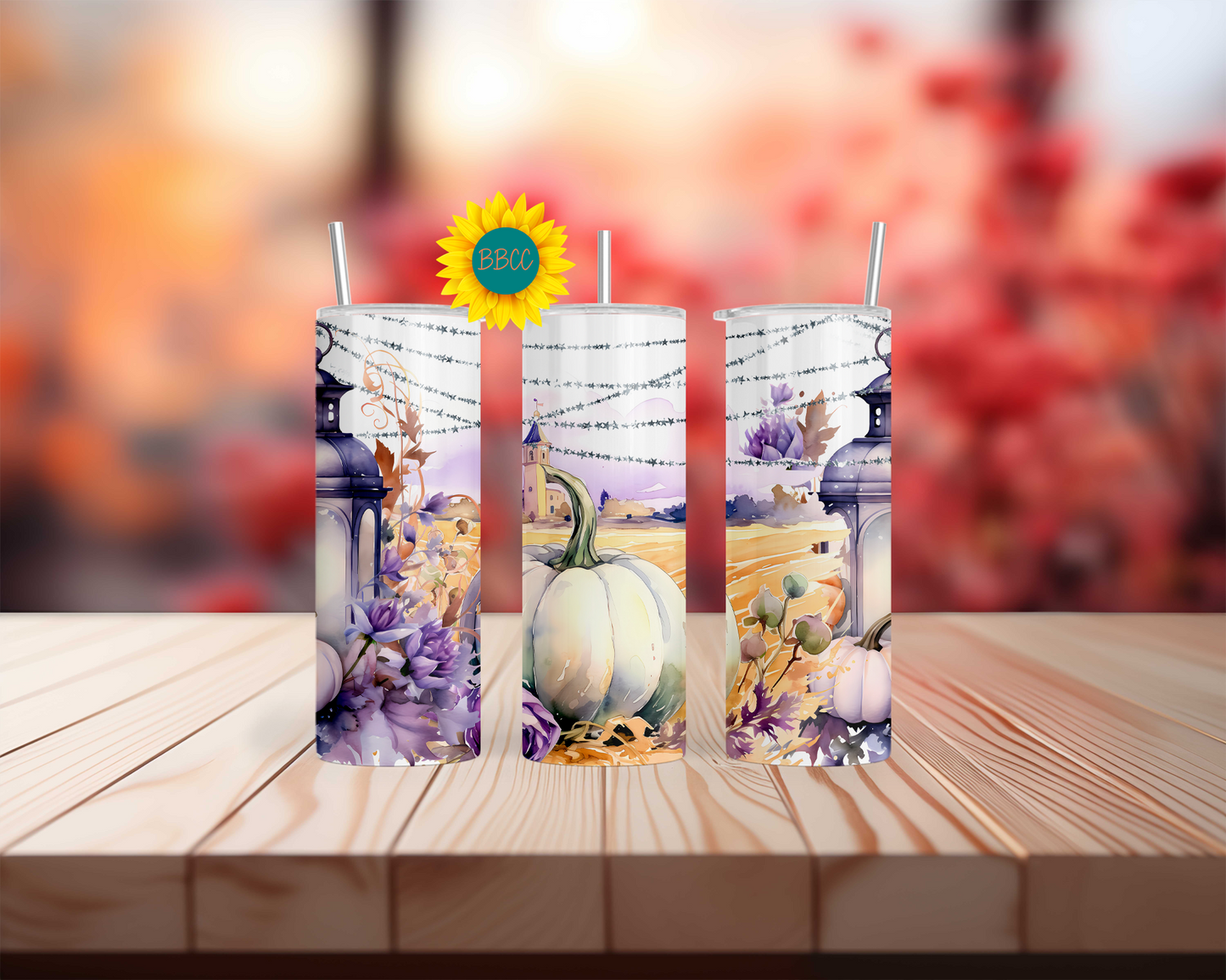 Purple Pumpkins Tumbler