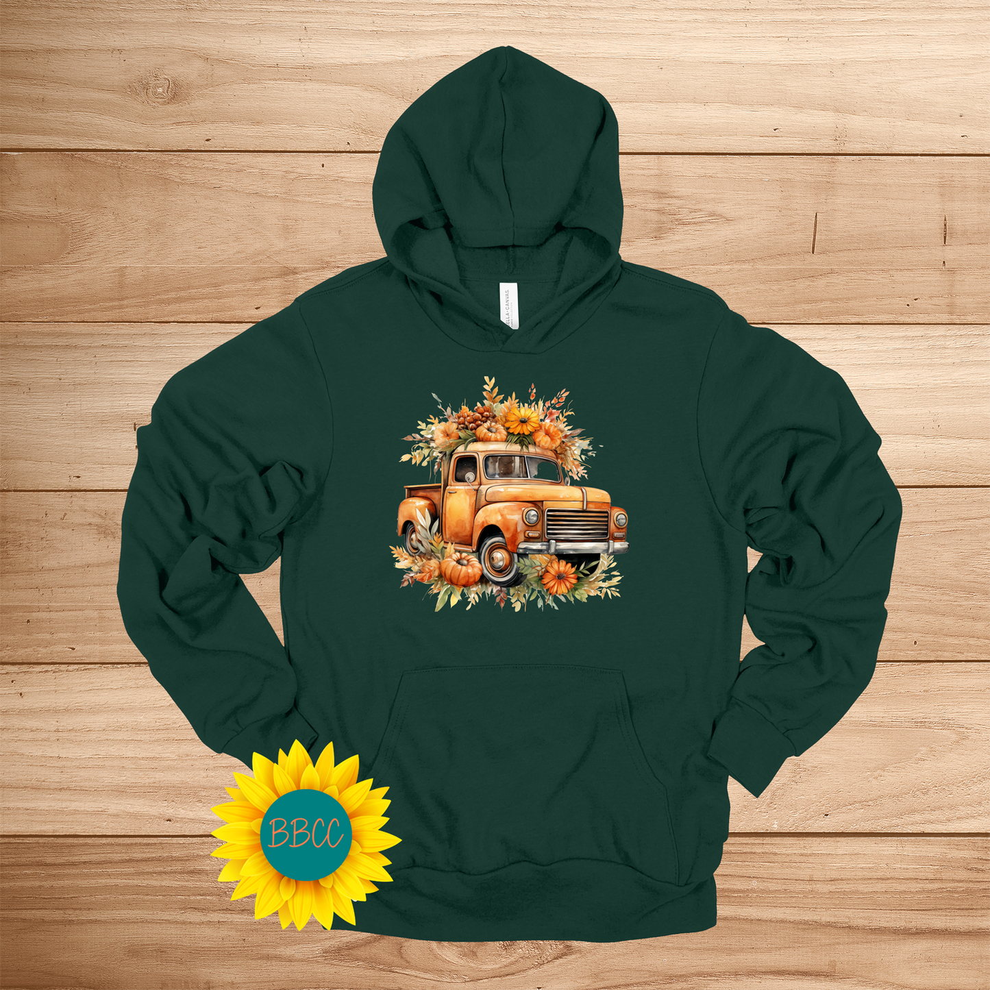 Sunflower Truck Hoodie